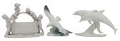 (3) GERMAN BISCUIT PORCELAIN F