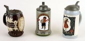 3 GERMAN METTLACH PORCELAIN LI