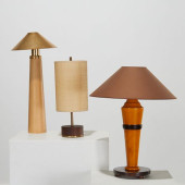 (3) GERMAN MODERN TURNED-WOOD