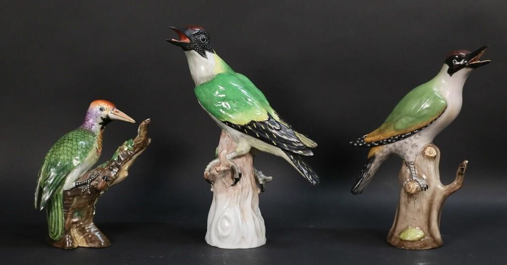 3 GERMAN PORCELAIN BIRDS3 German