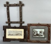 3 GERMAN TRAMP ART PICTURE FRA