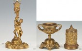 3 GILT DECORATIVE ITEMS, INCL.