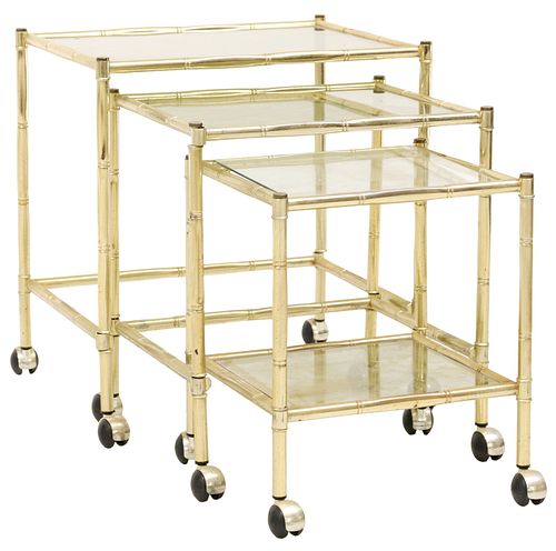 (3) GILT METAL &AMP; GLASS