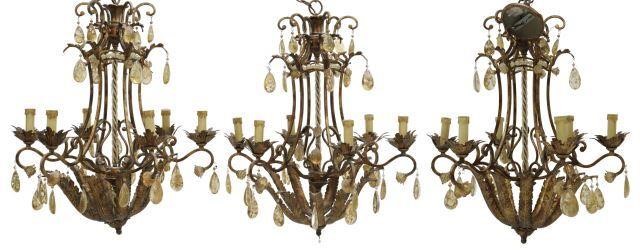 3) GILT METAL & SPECKLED RESIN