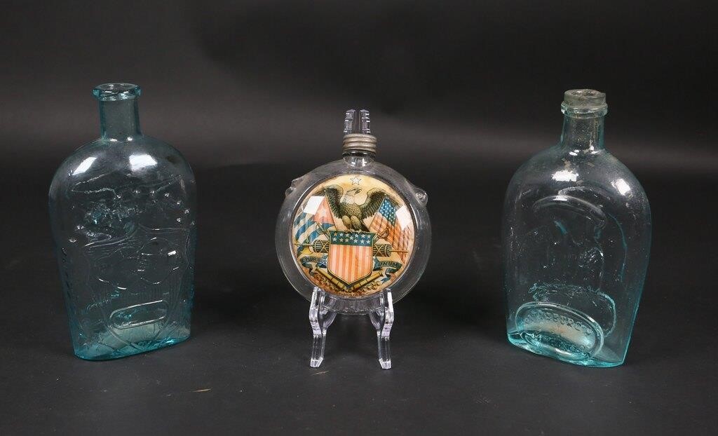 3 GLASS BOTTLES - UNION, PITTSBURGH