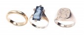 (3) Gold rings to include 10K