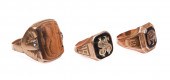 (3) Gold rings to include 10K