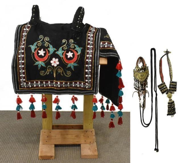 (3) GROUP MOROCCAN EMBROIDERED
