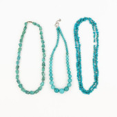 (3) GROUPING OF TURQUOISE NECK