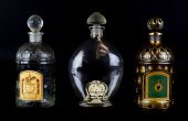 3 GUERLAIN PARIS CRYSTAL BOTTL