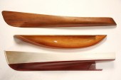 (3) HALF-HULL SHIP MODELS - Th