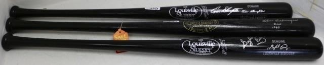3 HALL OF FAME LOUISVILLE SLUGGER