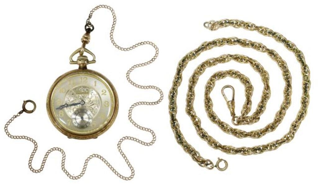 (3) HAMPDEN AVIATOR POCKET WATCH