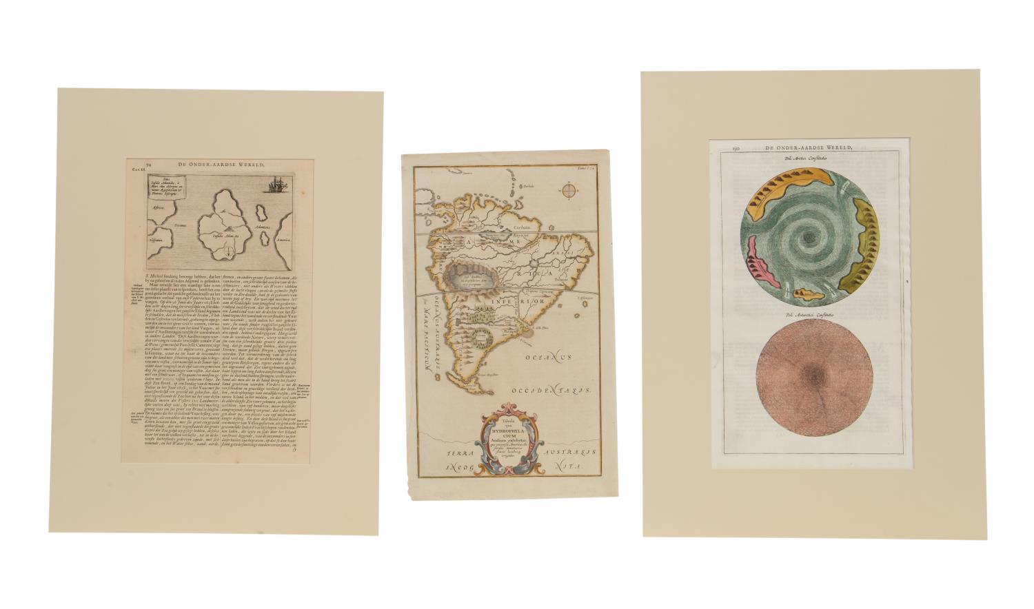 3 HAND COLORED MAPS OF ISLANDS