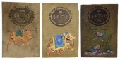 (3) HAND-PAINTED JAIPUR STAMP