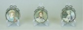 3 HAND PAINTED PORTRAIT MINIAT