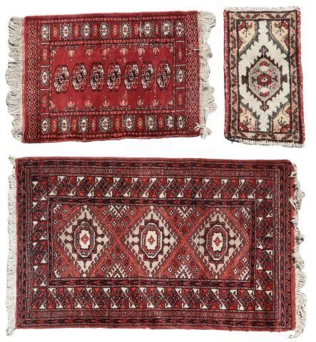 3) HAND-TIED WOOL PAKISTANI BOKHARA