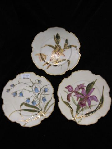 3 Handpainted Porcelain Plates