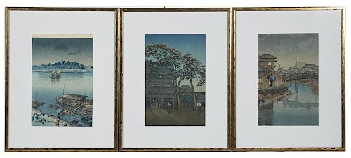 3 HASUI KAWASE JAPANESE WOODBLOCK