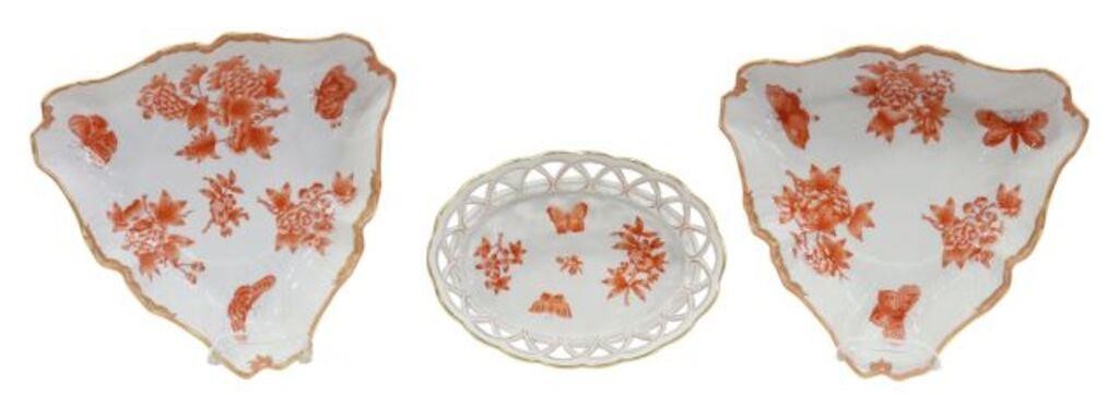 (3) HEREND 'FORTUNA' BASKET &