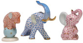 (3) HEREND HAND-PAINTED PORCEL