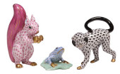 (3) HEREND HAND-PAINTED PORCEL
