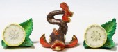 (3) HEREND HAND-PAINTED PORCEL