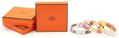 3 HERMES CHARNIERE ENAMEL BANG