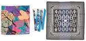 3 HERMES SILK TWILL SCARVES, I