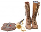 (3) HIGH TOP LEATHER BOOTS, PL