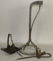 3 HISTORIC HAND WROUGHT LIGHTI
