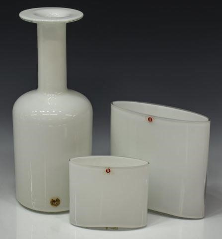 (3) HOLMEGAARD 'GULVASE' &
