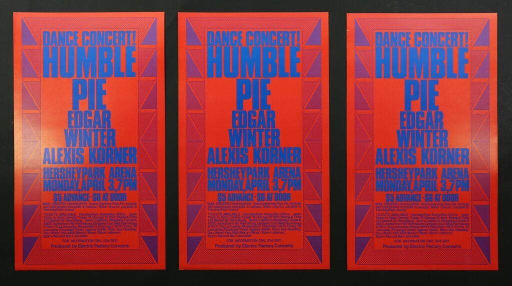 3 HUMBLE PIE CONCERT POSTERS