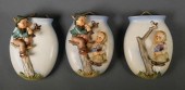 (3) HUMMEL WALL POCKET VASE TM