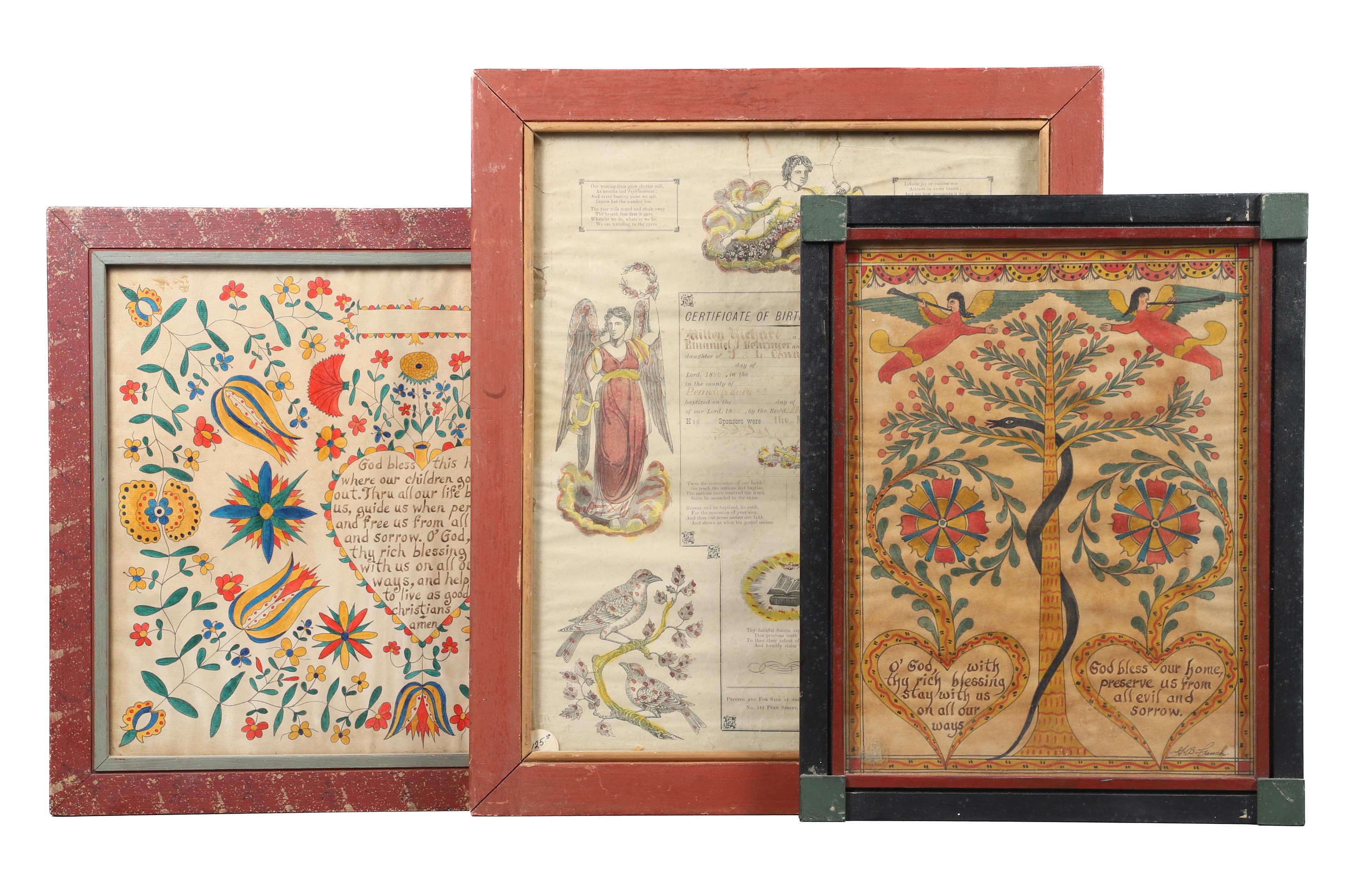 (3) Illuminated frakturs, to