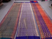 3 INDIAN CEREMONIAL SARI SILK