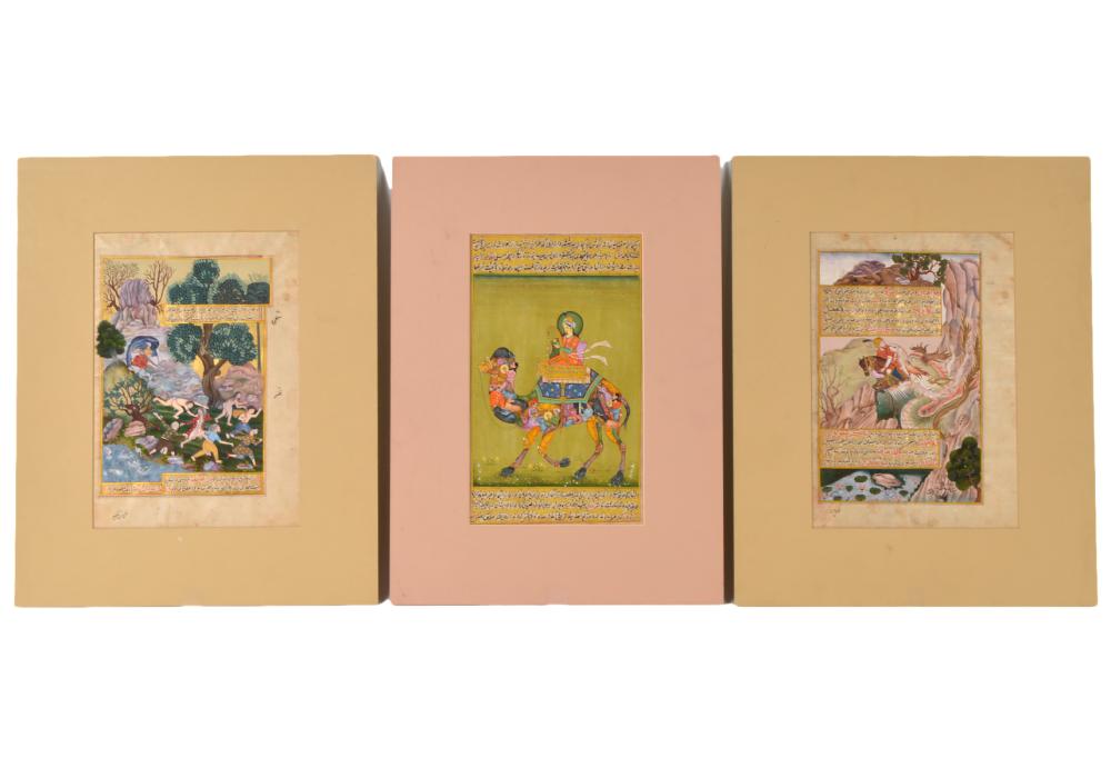 3 INDIAN MUGHAL 19TH C.