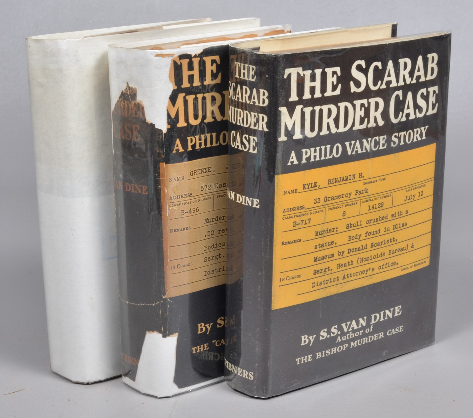 (3) Inscribed S.S Van Dine murder