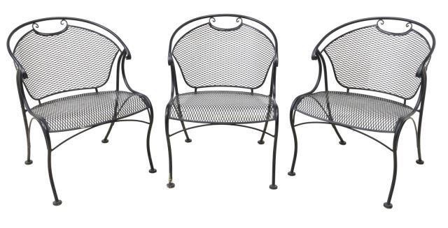 (3) IRON PATIO OUTDOOR GARDEN