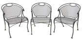 (3) IRON PATIO OUTDOOR GARDEN