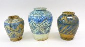 (3) ISLAMIC MAMLUK BLUE AND WH