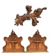 (3) ITALIAN CARVED WALNUT ARCH