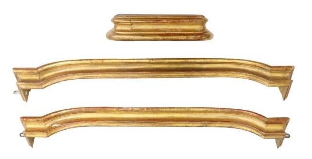 (3) ITALIAN GILTWOOD VALANCES &