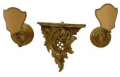 (3) ITALIAN GILTWOOD WALL BRAC