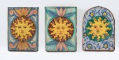 3 ITALIAN MAJOLICA TILES: Comp