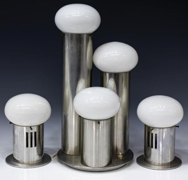 (3) ITALIAN MODERN SILVER-TONE