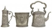 (3) ITALIAN PEWTER TANKARD, KE