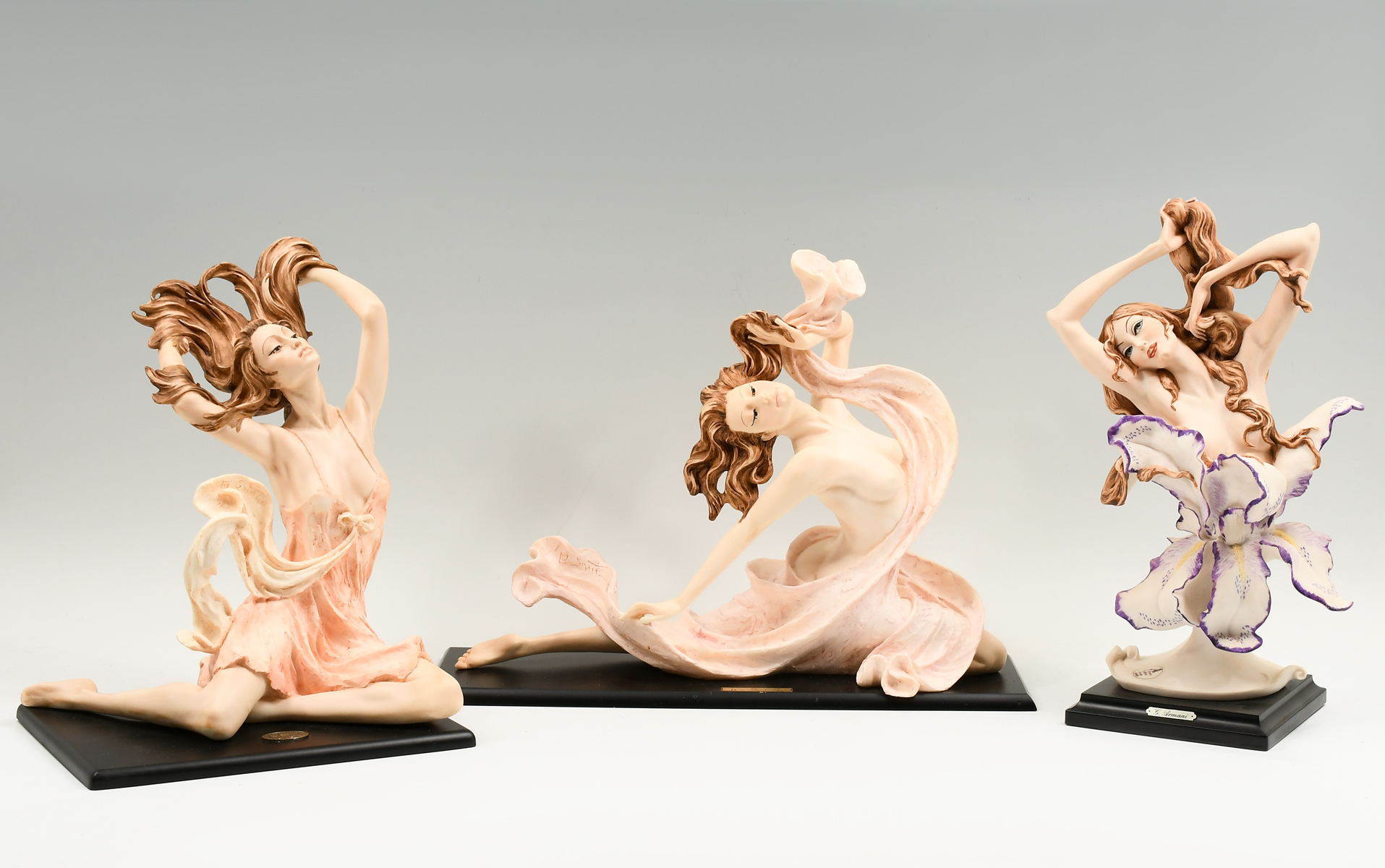 3 ITALIAN SANTINI & ARMANI FIGURES: