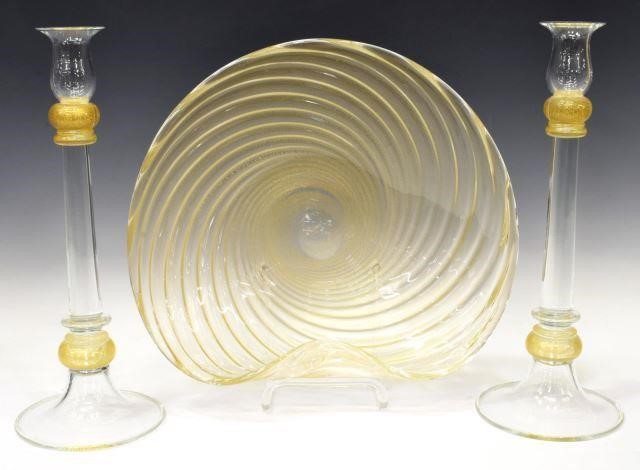 (3) ITALIAN SEGUSO MURANO ART GLASS