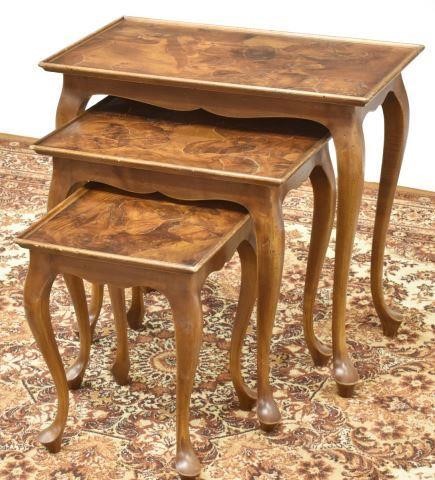 (3) ITALIAN VENETIAN WALNUT NESTING